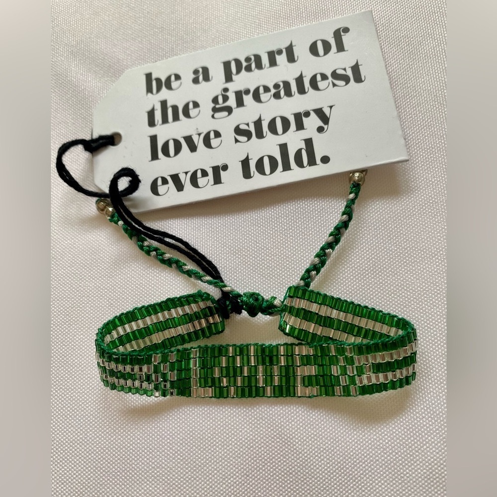 ❣️LOVEisGREEN☘️For A Cause..“Love Is Green” Bracelet…”Love Connects Us All”